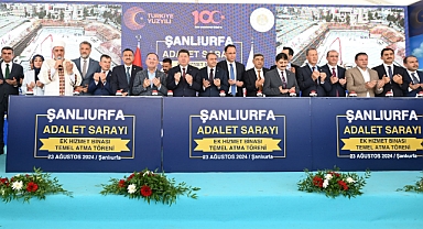 Adalet Bakanı Yılmaz Tunç'un Katılımıyla Şanlıurfa'da Adalet Sarayı Ek Binasının Temeli Atıldı