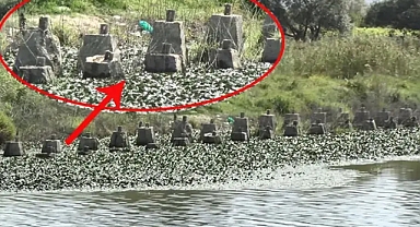 Barajda Sular Çekildi Tarihi Çakmak Hattı Gün Yüzüne Çıktı