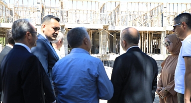 Elazığ Valisi Numan Hatipoğlu, Ağın Hükümet Konağı İnşaatını İnceledi