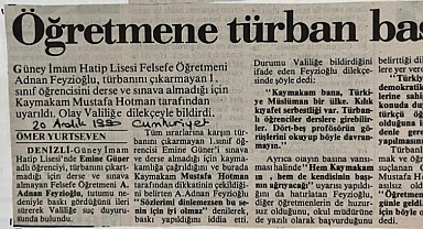 28 Şubat’ın Baskılarına Direnen Kaymakam: Mustafa Hotman
