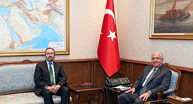  Bakan Güler, ABD Dışişleri Bakanlığı Müsteşar Vekili John Bass’ı Kabul Etti