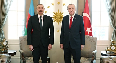 Cumhurbaşkanı Erdoğan, Azerbaycan Cumhurbaşkanı Aliyev ile Görüştü