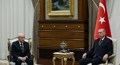 Cumhurbaşkanı Erdoğan ve Devlet Bahçeli bir araya geldi