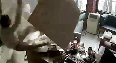 Karabük’te güvercinleri kurtarmak isterken asma tavan çöktü