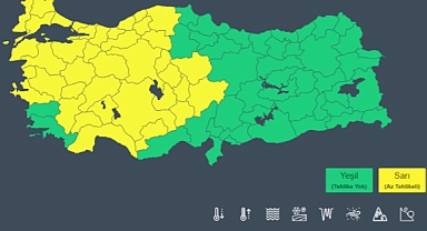 38 ile 'sarı' kodlu uyarı: Sağanak ve fırtına geliyor
