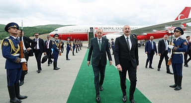 Cumhurbaşkanı Erdoğan Azerbaycan'da 