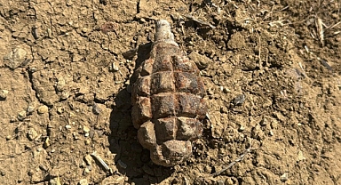 Polatlı'da 104 yıllık el bombası bulundu