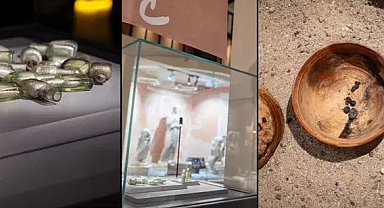 Kaş açıklarında 1100 yıllık cam koku şişeleri gün yüzüne çıkarıldı