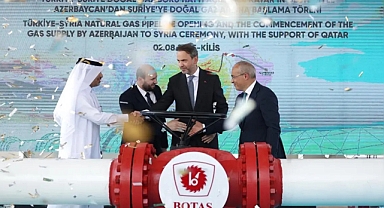 Türkiye'den Suriye'ye ilk doğal gaz akışı başladı