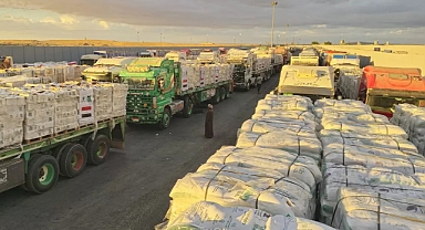 Ateşkes sonrası İlk Yardım TIR’ları Gazze’ye girdi