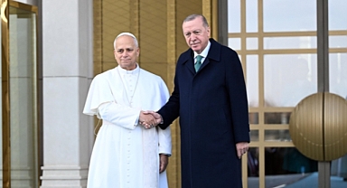 Erdoğan ile Papa 14. Leo Ankara’da bir araya geldi