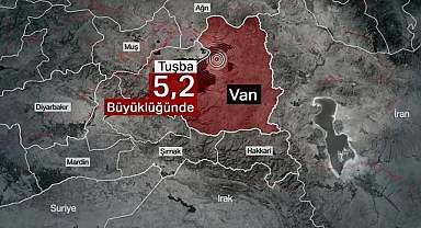 Van’da 5,2 büyüklüğünde deprem